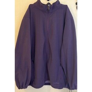 L.L. Bean Purple Polartec Zip Up Fleece Jacket Size M- Reg Plus 3X Winter Wear